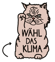 Grumpy Cat Badge für Klimakampagne